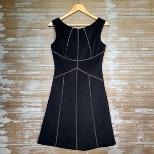 Calvin Klein Black A Line Dress stylish Work Wear Classic Womens